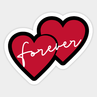 valentine hearts Sticker